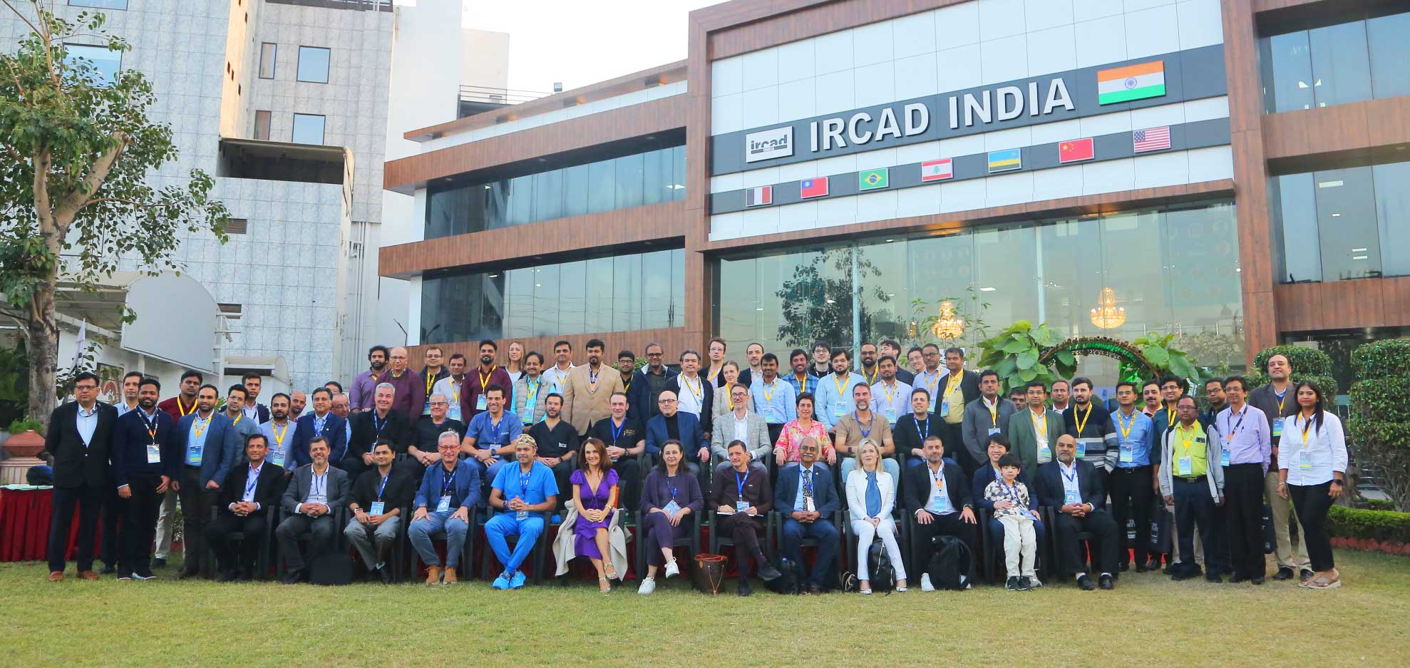 Asistentes al Primer Congreso Mundial de Endoscopia Bariátrica en la India