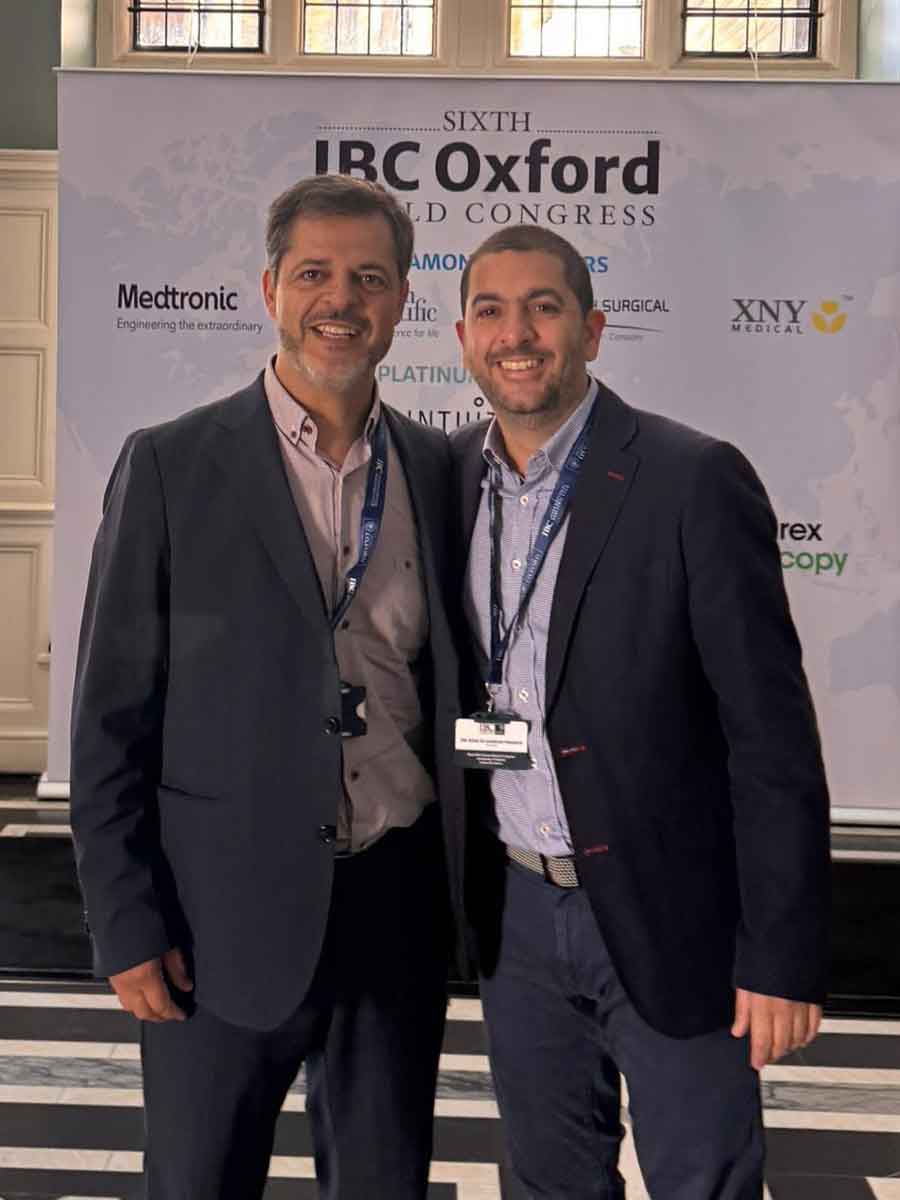 El Dr. Eduard Espinet con el Dr. José Di Giorgio